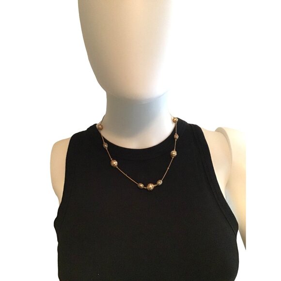 BEAUTIFUL WOMENS BROWN TONE NECKLACE - Picture 2 of 4